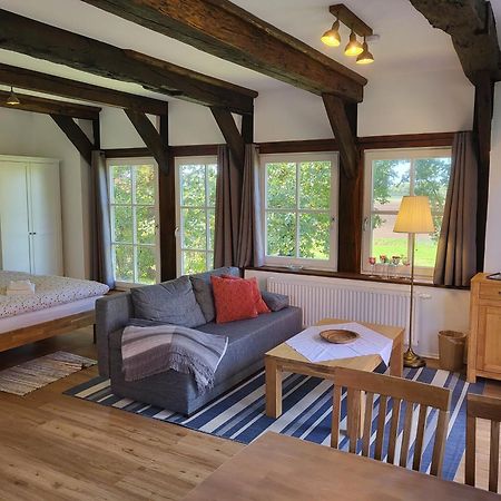 Altes Backhaus Bauernhof Vogel Appartement Rohrsen Buitenkant foto