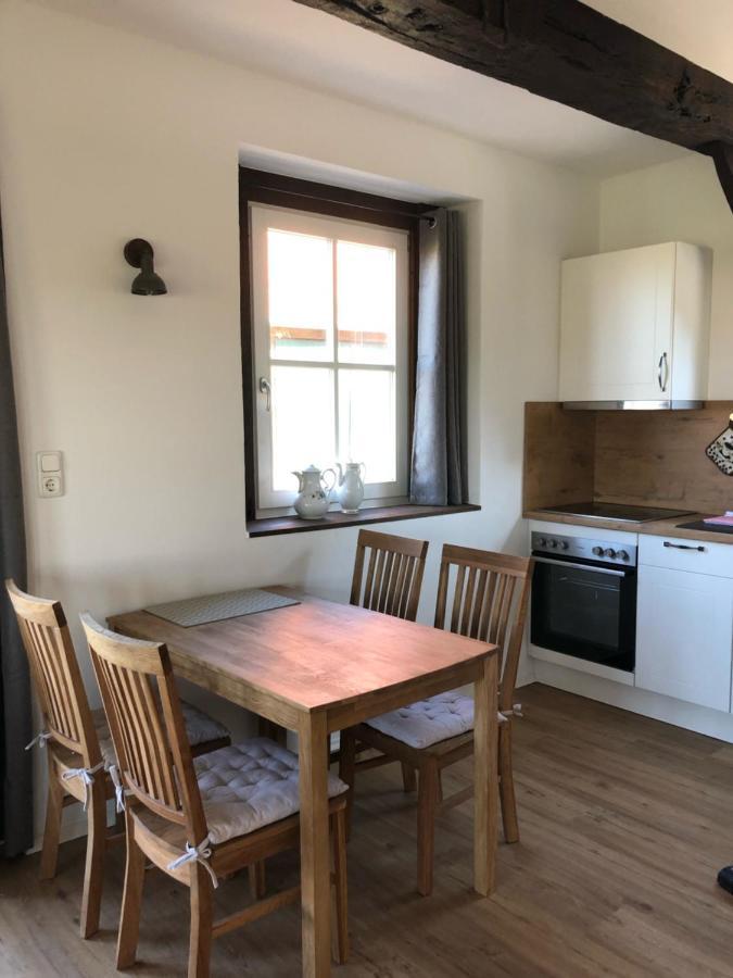 Altes Backhaus Bauernhof Vogel Appartement Rohrsen Buitenkant foto