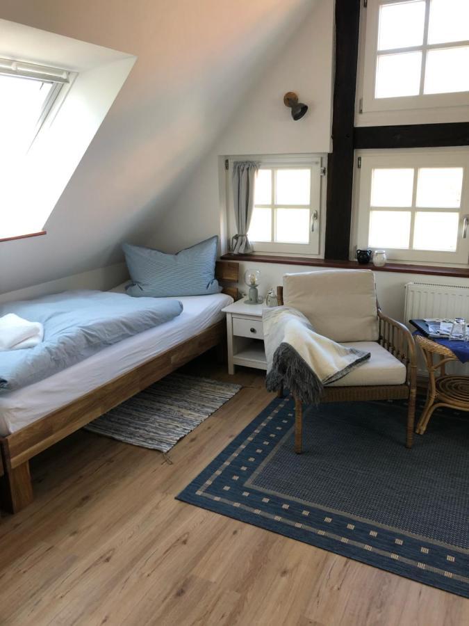 Altes Backhaus Bauernhof Vogel Appartement Rohrsen Buitenkant foto